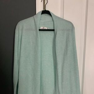 Turquoise vineyard vines cardigan.